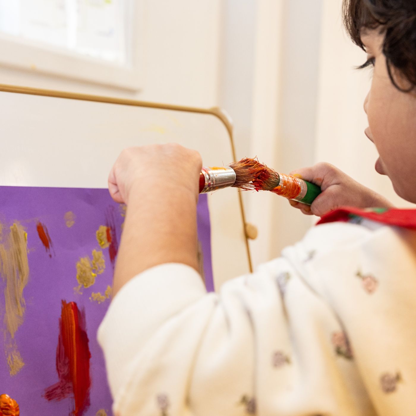 Child painting