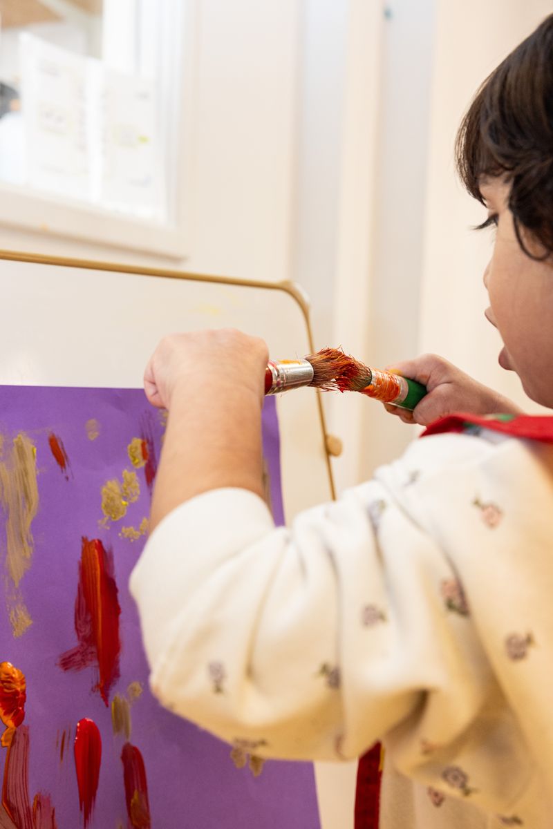 Child painting