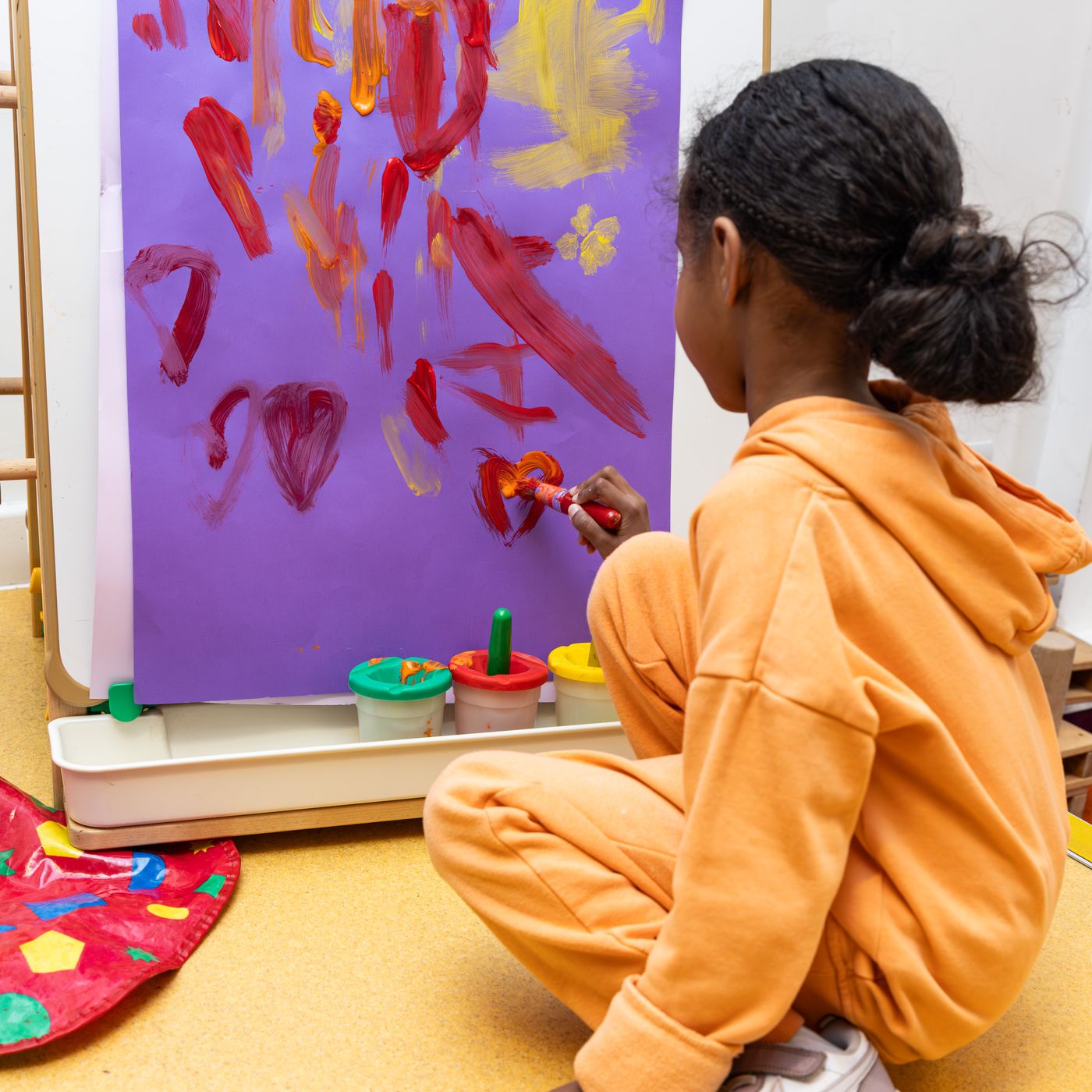 Child painting