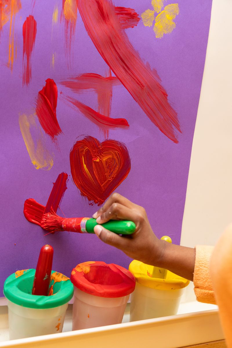 Child painting
