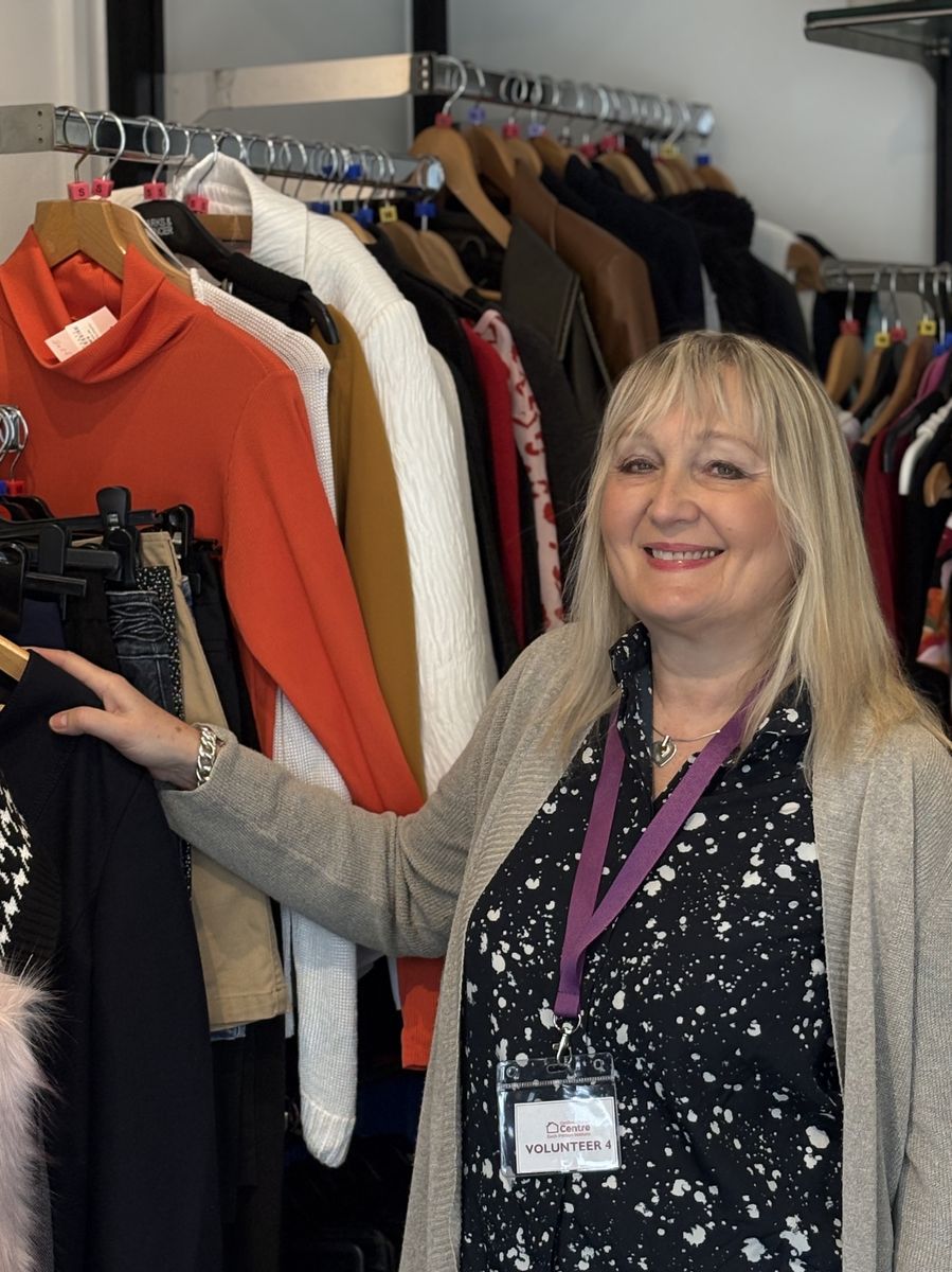 Charity shop volunteer