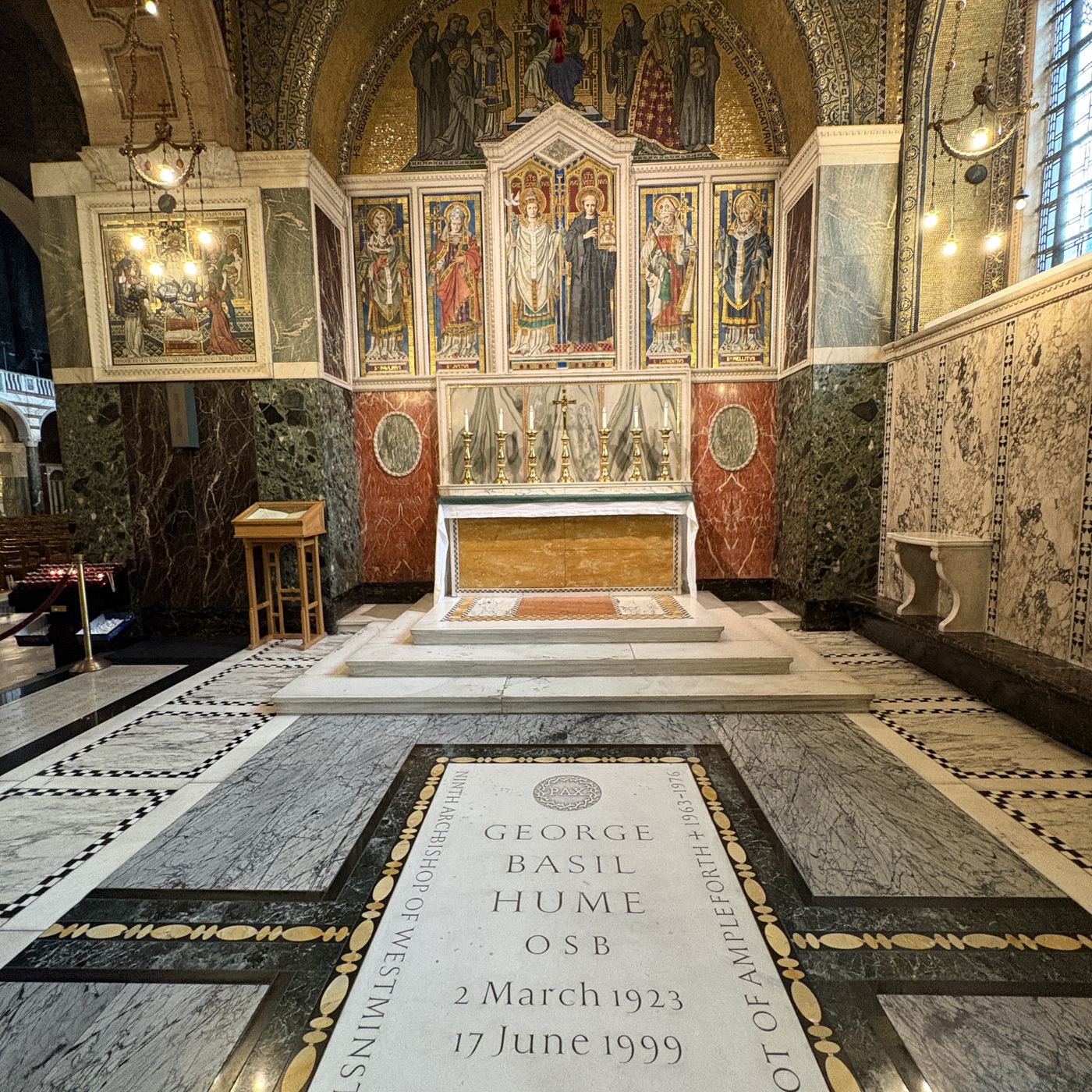 Cardinal Hume tomb